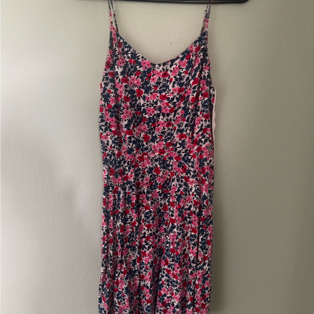 Old Navy Pink And Blue Spaghetti Strap Maxi Sundress